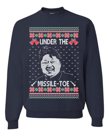 Under The Missle Toe ,Christmas Gifts, Funny Xmas Gift Idea, Ugly Christmas Sweater Unisex Crewneck Sweatshirt