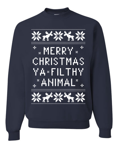 Baby's Ugly Christmas Bodysuit Sweater Kids Girls Boys Infant Merry Christmas Ya' Filthy Ugly Christmas Sweater Unisex Crewneck Sweatshirt