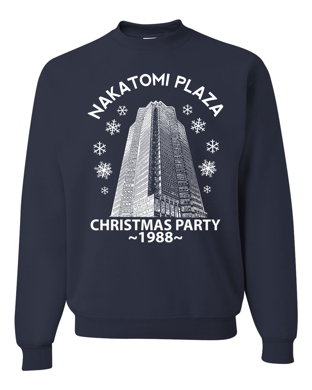 Classic McClane 1988 Nakatomi Plaza Ugly Longsleeve Christmas Sweater for Men Ugly Christmas Sweater Unisex Crewneck Sweatshirt