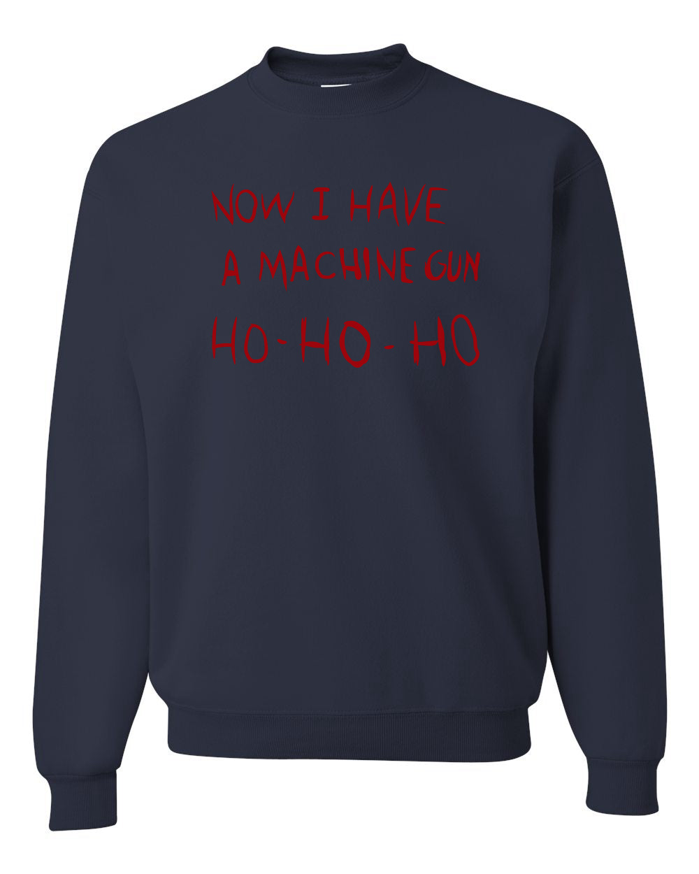 Unisex Ugly Xmas Crewneck Sweater Sweatshirt Die Hard Now I Have a Machine Gun Ho ho ho Ugly Christmas Sweater Unisex Crewneck Sweatshirt