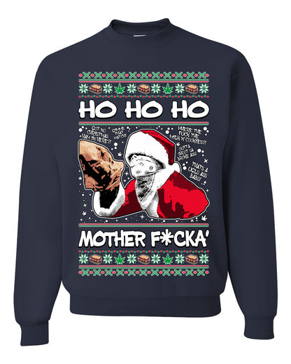 Friday Hood Santa , Merry Christmas Tee, Ugly Christmas,  Sweater Unisex Crewneck Sweatshirt