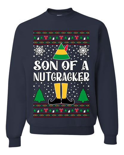 Son Of A Nutcracker Christmas Movie Quote, Christmas Gifts, Funny Xmas Gift Idea, Ugly Christmas Sweater Unisex Crewneck Sweatshirt