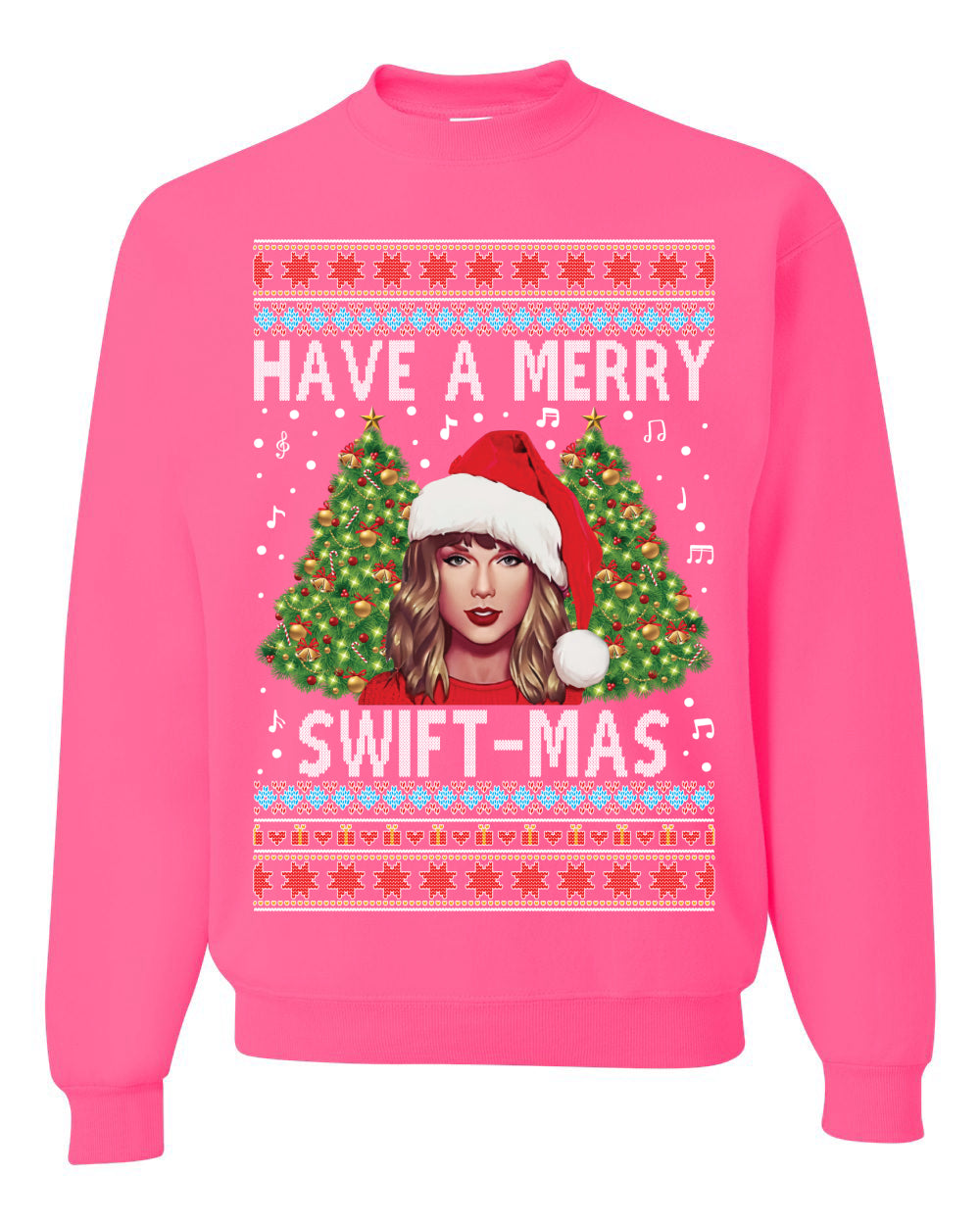 Merry Swiftmas Christmas Sweater, Christmas Gifts, Funny Xmas Gift Idea,Swiftie shirt Ugly Christmas Sweater Unisex Crewneck Sweatshirt