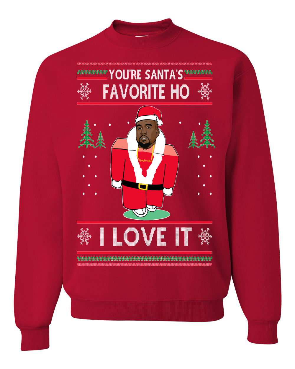 Santas Favorite Ho | Xmas Ye I Love It, Christmas Gifts, Funny Xmas Gift Idea, Ugly Christmas Sweater Unisex Crewneck Sweatshirt