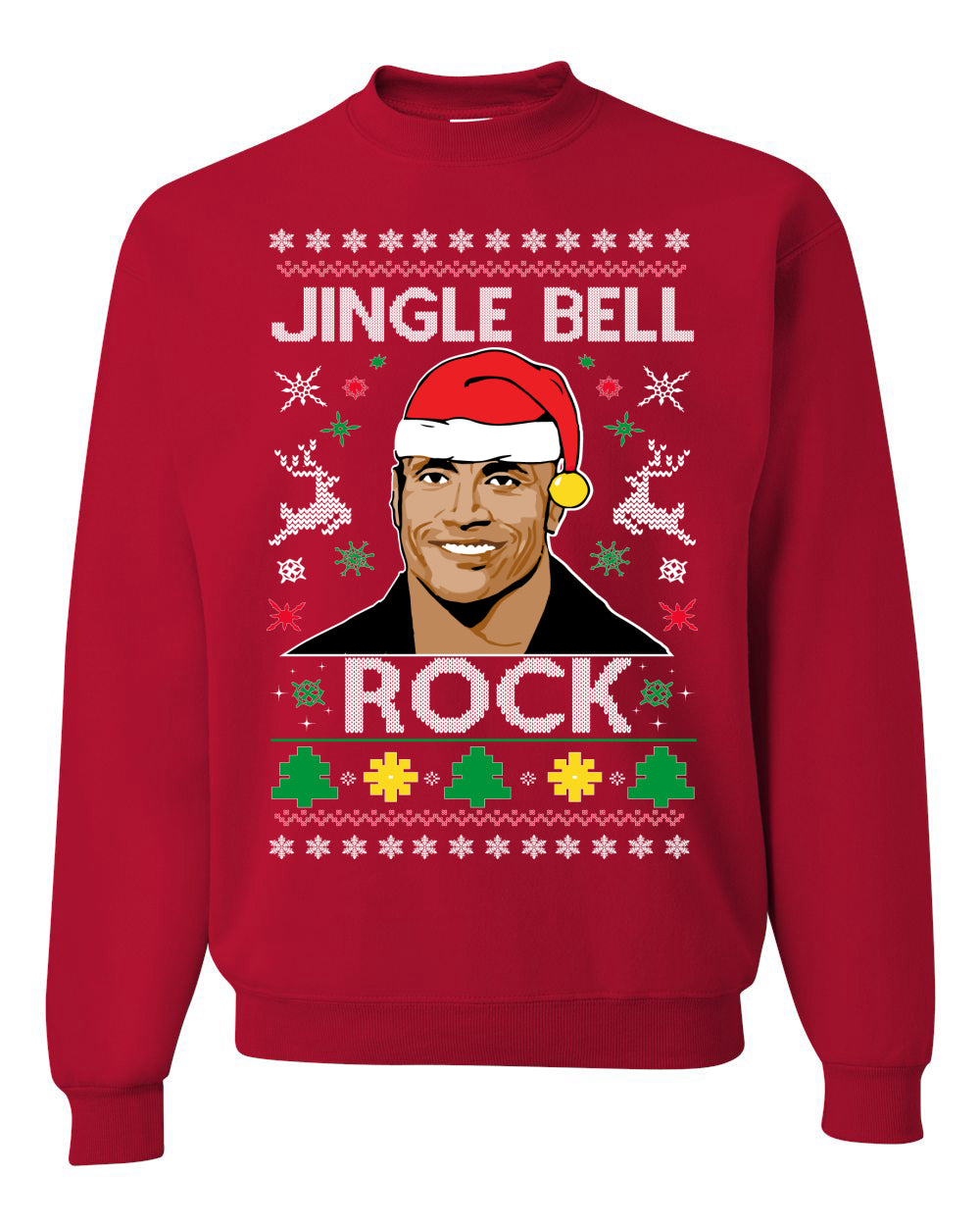 Jingle Bell Rock, Christmas Gifts, Funny Xmas Gift Idea, Ugly Christmas Sweater Unisex Crewneck Sweatshirt