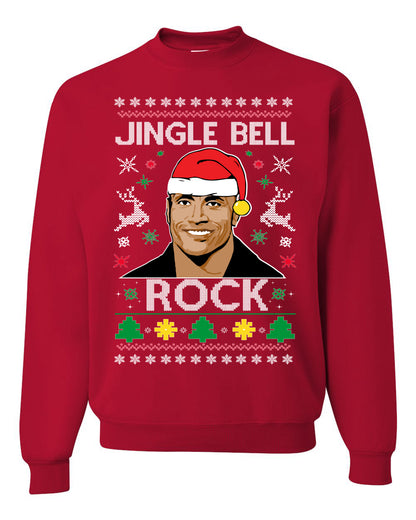 Jingle Bell Rock, Christmas Gifts, Funny Xmas Gift Idea, Ugly Christmas Sweater Unisex Crewneck Sweatshirt