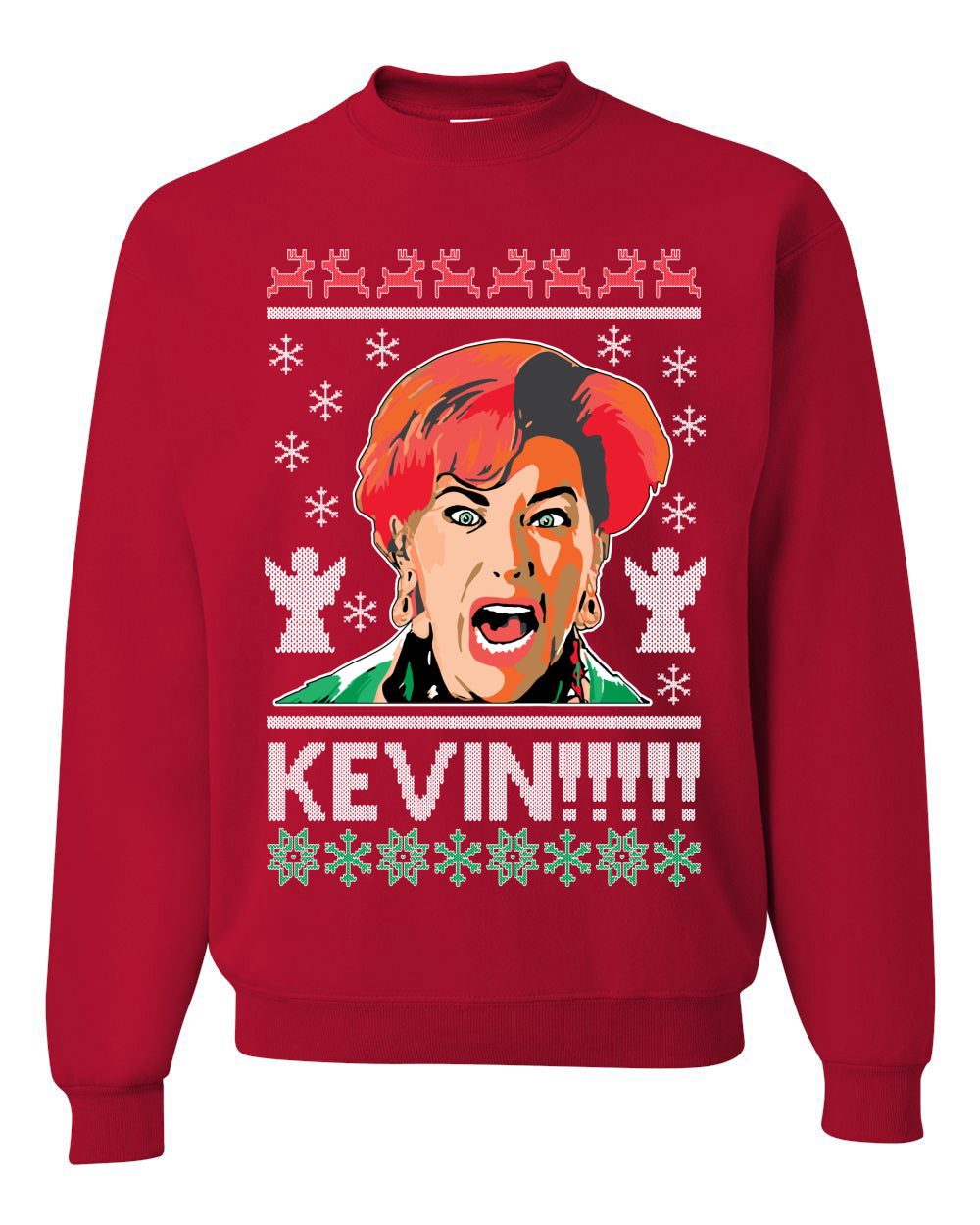 Kevin!!! Xmas Movie Classic, Christmas Gifts, Funny Xmas Gift Idea, Ugly Christmas Sweater Unisex Crewneck Sweatshirt