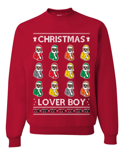 Christmas Lover Boy Album Cover, Christmas Gifts, Funny Xmas Gift Idea, Ugly Christmas Sweater Unisex Crewneck Sweatshirt