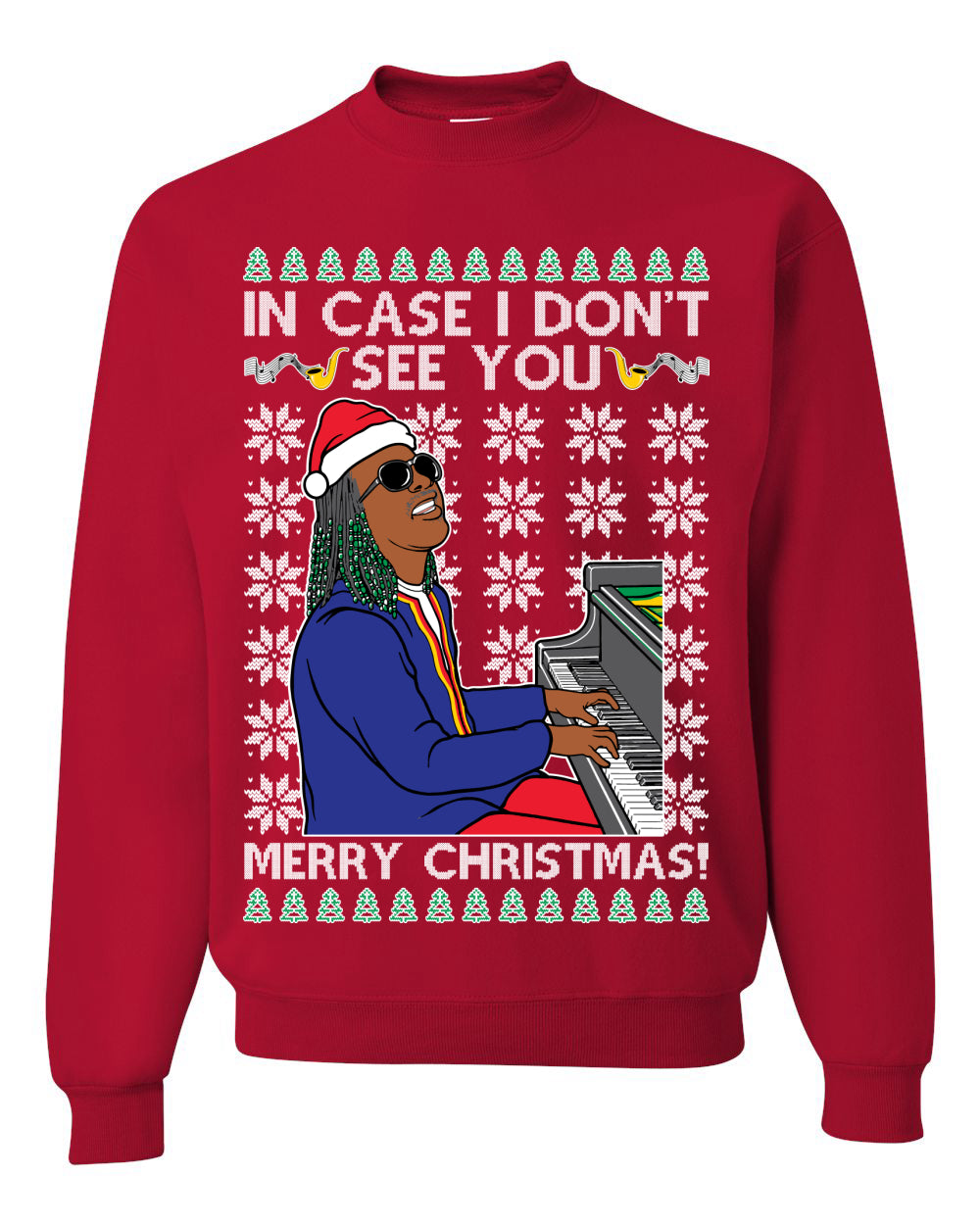 Ugly Unisex Crewneck Christmas Sweater If I Don't See You Merry Christmas, Shark & Hammer Ugly Christmas Sweater Unisex Crewneck Sweatshirt