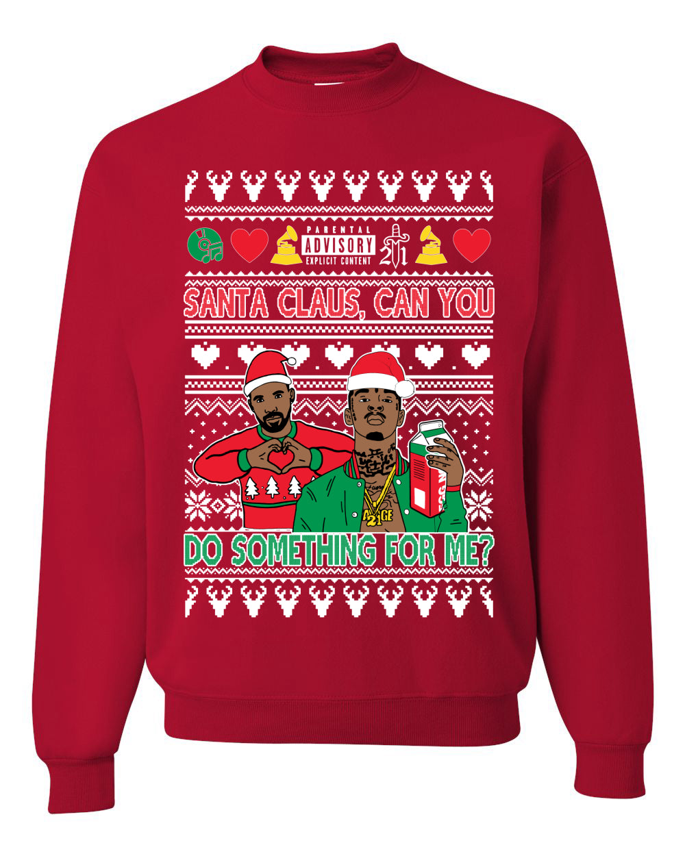 Santa Claus, Can You Do Something For Me? ,Christmas Gifts, Funny Xmas Gift Idea, Ugly Christmas Sweater Unisex Crewneck Sweatshirt