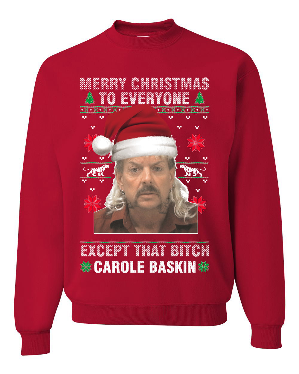 Merry Christmas To Everyone Except that bitch, Christmas Gifts, Funny Xmas Gift Idea, Ugly Christmas Sweater Unisex Crewneck Sweatshirt