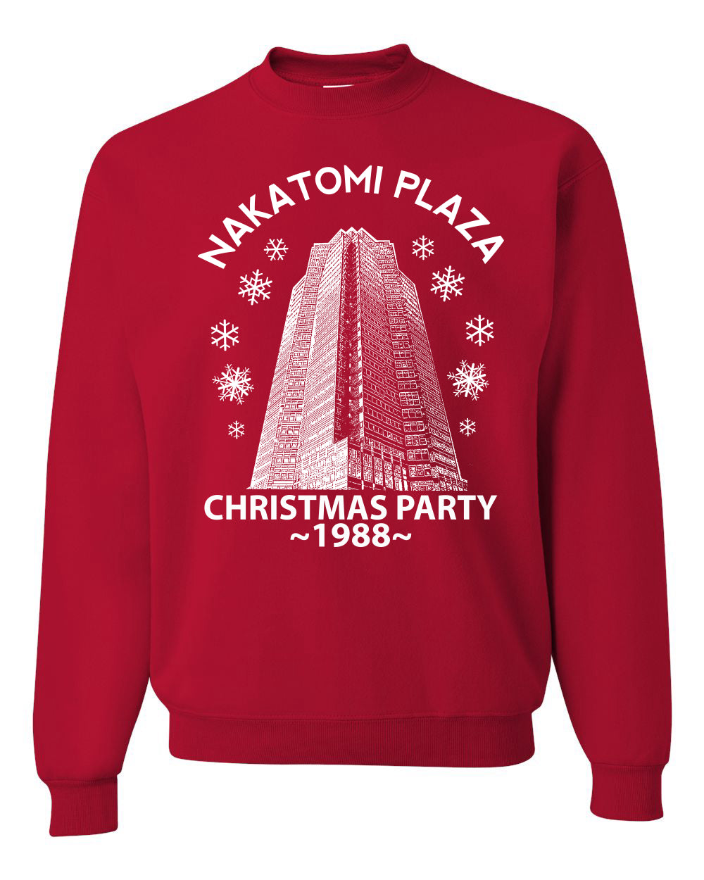Classic McClane 1988 Nakatomi Plaza Ugly Longsleeve Christmas Sweater for Men Ugly Christmas Sweater Unisex Crewneck Sweatshirt