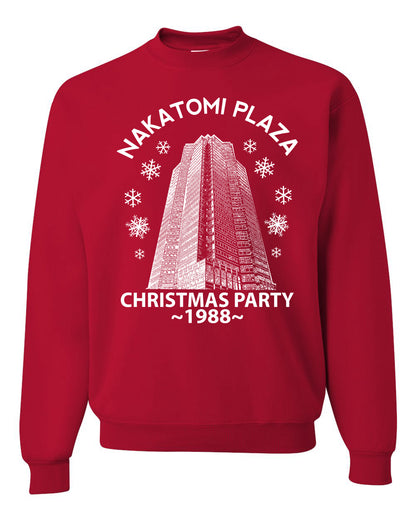Classic McClane 1988 Nakatomi Plaza Ugly Longsleeve Christmas Sweater for Men Ugly Christmas Sweater Unisex Crewneck Sweatshirt