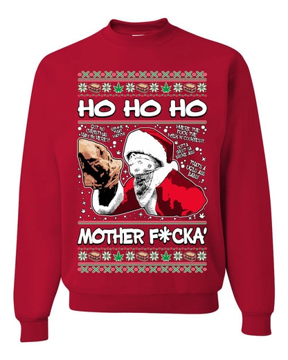Friday Hood Santa , Merry Christmas Tee, Ugly Christmas,  Sweater Unisex Crewneck Sweatshirt