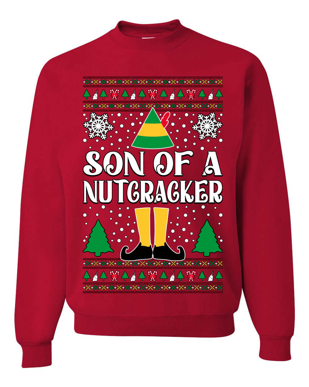 Son Of A Nutcracker Christmas Movie Quote, Christmas Gifts, Funny Xmas Gift Idea, Ugly Christmas Sweater Unisex Crewneck Sweatshirt