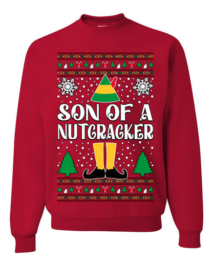 Son Of A Nutcracker Christmas Movie Quote, Christmas Gifts, Funny Xmas Gift Idea, Ugly Christmas Sweater Unisex Crewneck Sweatshirt