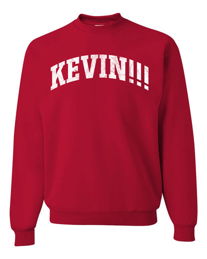 Vintage Movie Quote KEVIN!!!, Christmas Gifts, Funny Xmas Gift Idea, Ugly Christmas Sweater Unisex Crewneck Sweatshirt