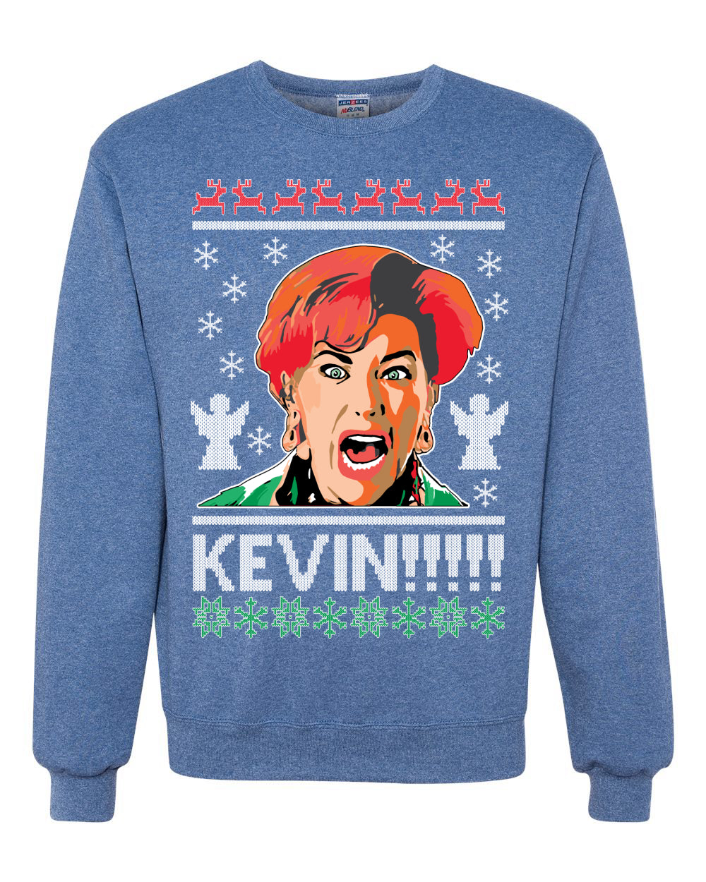 Kevin!!! Xmas Movie Classic, Christmas Gifts, Funny Xmas Gift Idea, Ugly Christmas Sweater Unisex Crewneck Sweatshirt