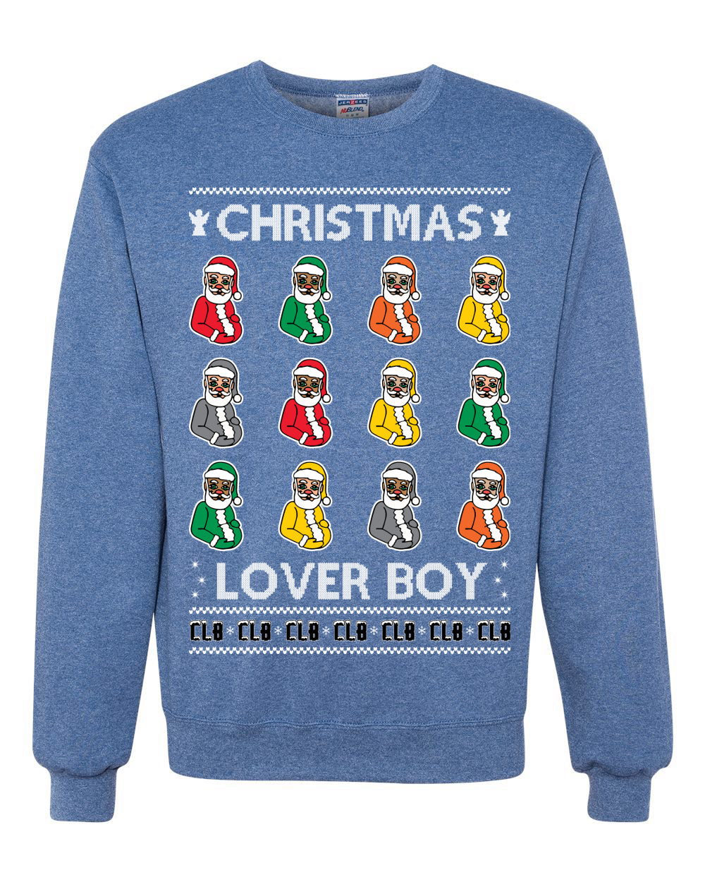 Christmas Lover Boy Funny Santa Rapper, Christmas Gifts, Funny Xmas Gift Idea, Ugly Christmas Sweater Unisex Crewneck Sweatshirt