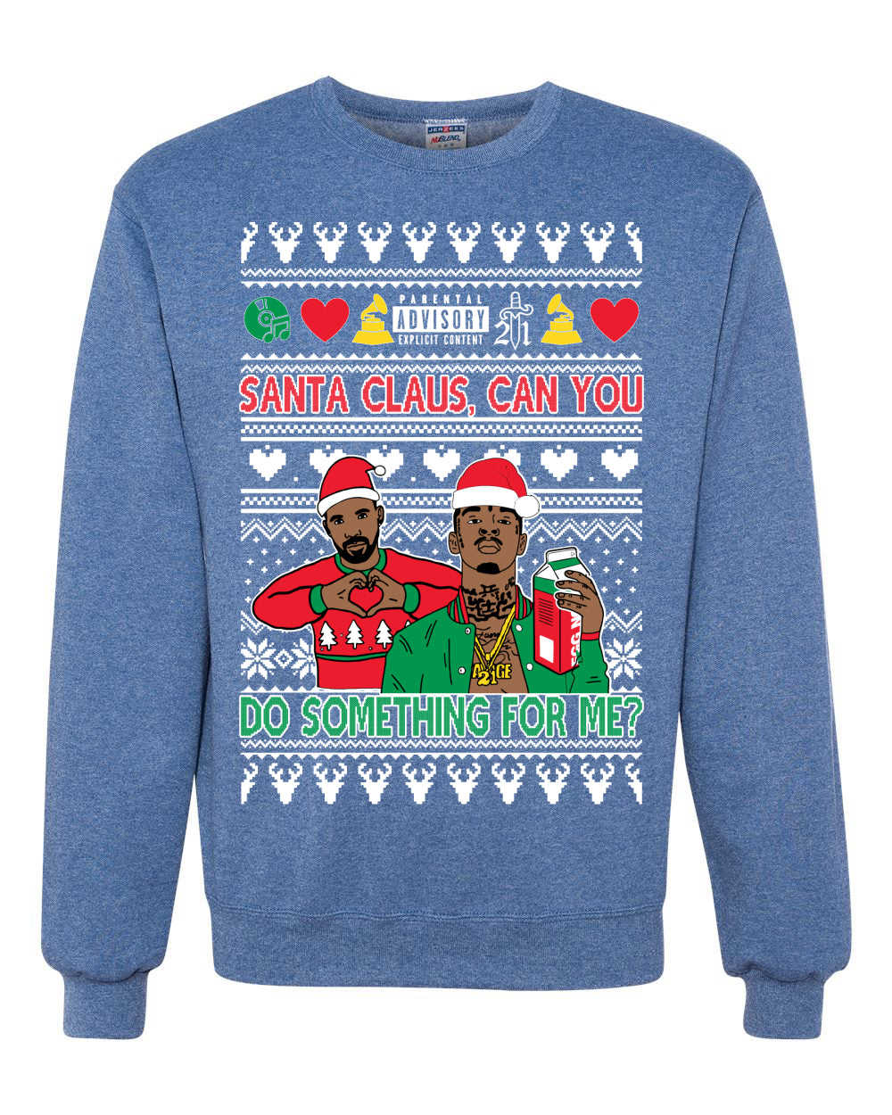 Santa Claus, Can You Do Something For Me? ,Christmas Gifts, Funny Xmas Gift Idea, Ugly Christmas Sweater Unisex Crewneck Sweatshirt
