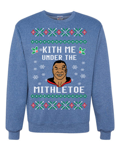 Funny Ugly Christmas Holiday Sweater Sweatshirt Unisex Mike Tyson Lisp Ugly Christmas Sweater Unisex Crewneck Sweatshirt