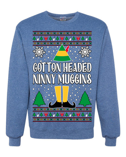 Cotton Headed Muggins Christmas Movie Quote, Christmas Gifts, Funny Xmas Gift Idea, Ugly Christmas Sweater Unisex Crewneck Sweatshirt