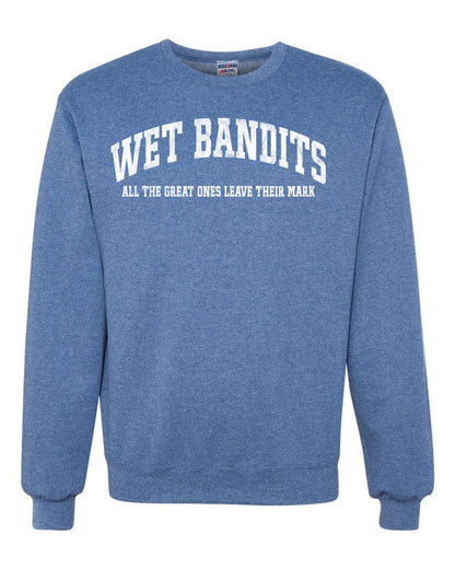 Vintage Movie Quote Wet Bandits Leave They're Mark, Christmas Gifts, Funny Xmas Gift Idea, Ugly Christmas Sweater Unisex Crewneck Sweatshirt