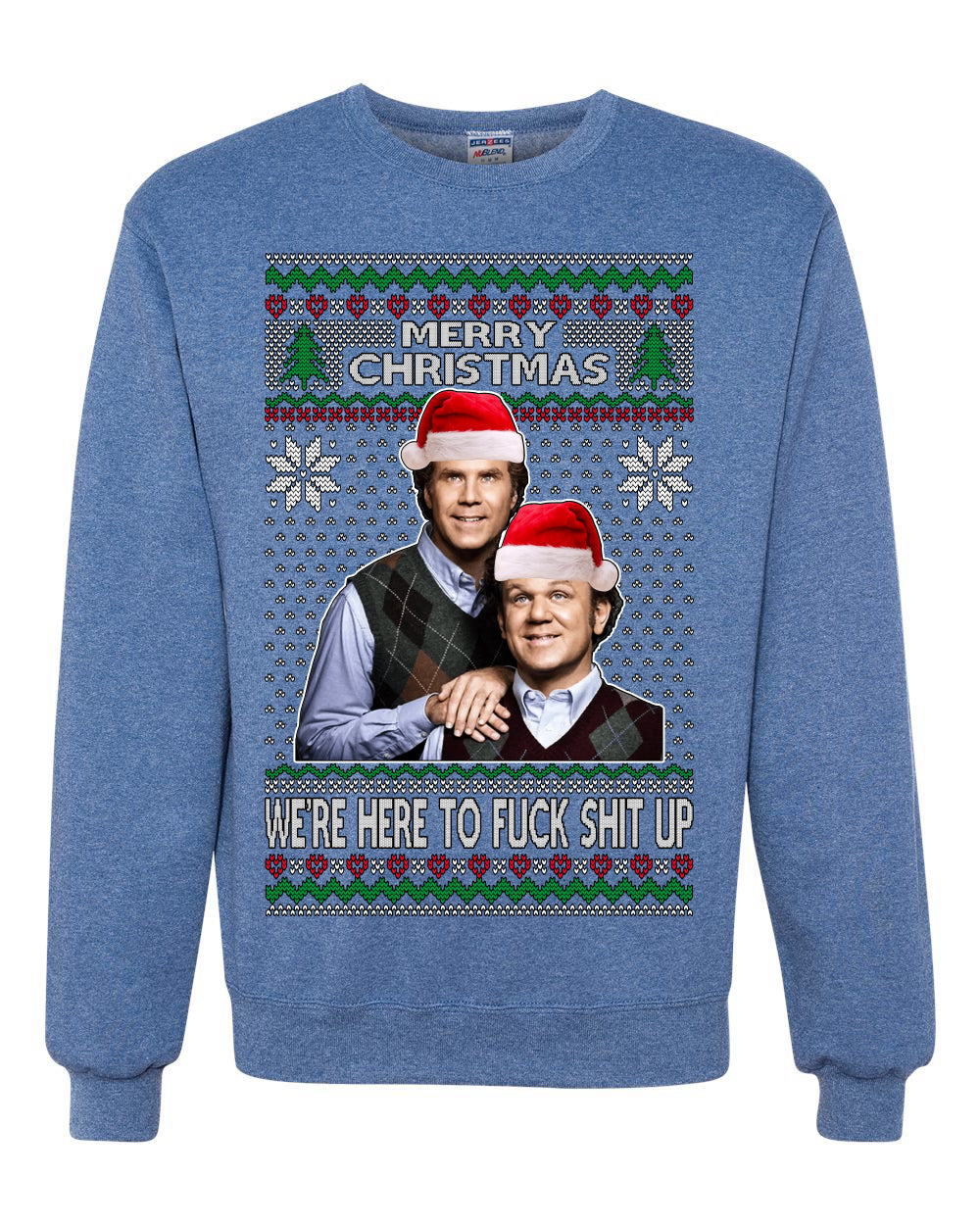 New Step Brothers Funny Movie, Christmas Gifts, Funny Xmas Gift Idea, Ugly Christmas Sweater Unisex Crewneck Sweatshirt