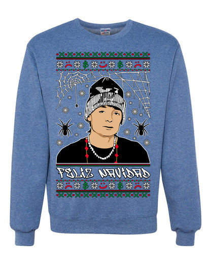 Peso Feliz Navidad Pluma, Feliz Navidad, Christmas Gifts, Funny Xmas Gift Idea, Ugly Christmas Sweater Unisex Crewneck Sweatshirt
