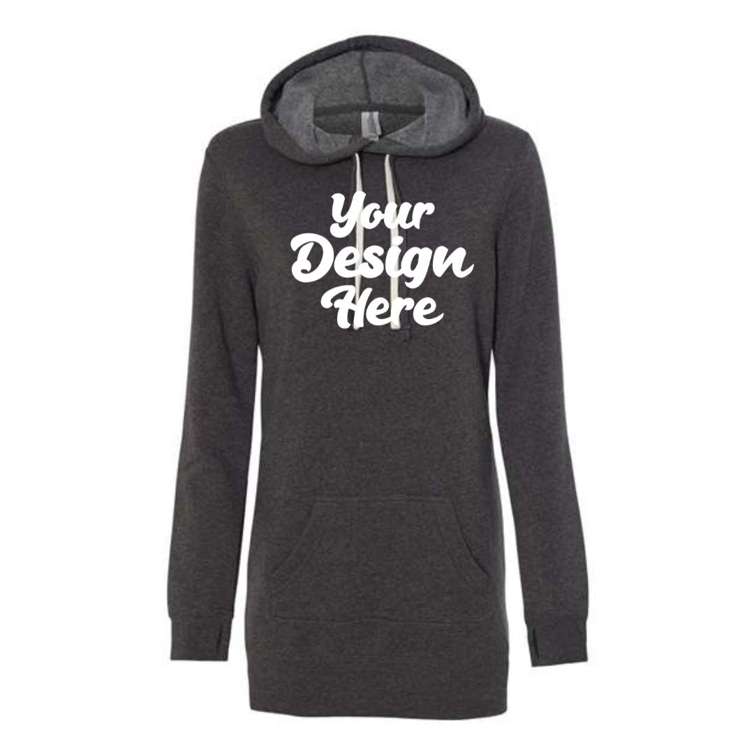 PRM65DRS | Women?s Special Blend Hooded Sweatshirt Dress