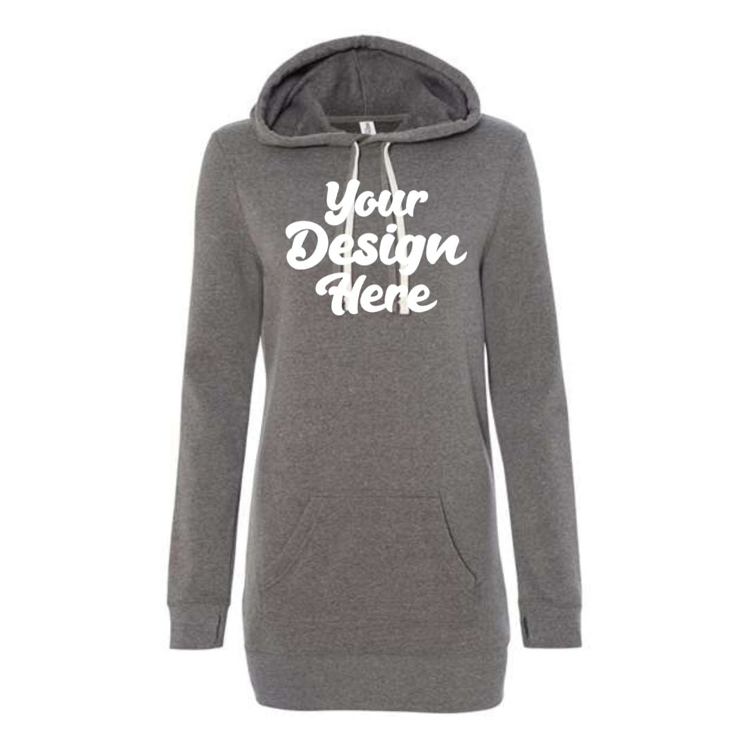 PRM65DRS | Women?s Special Blend Hooded Sweatshirt Dress